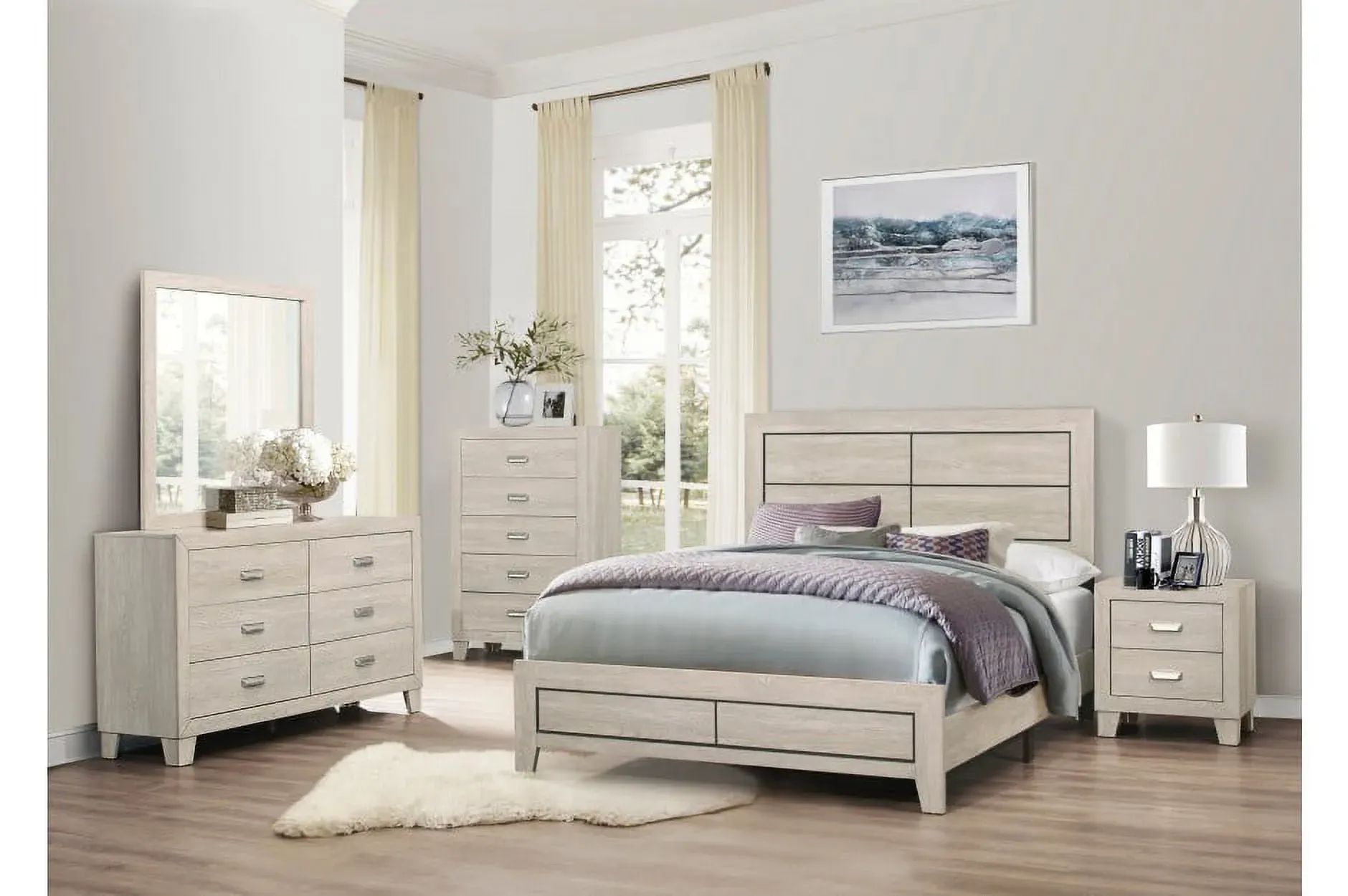 Unlock Incredible Style with 4pc Bedroom Furniture Set