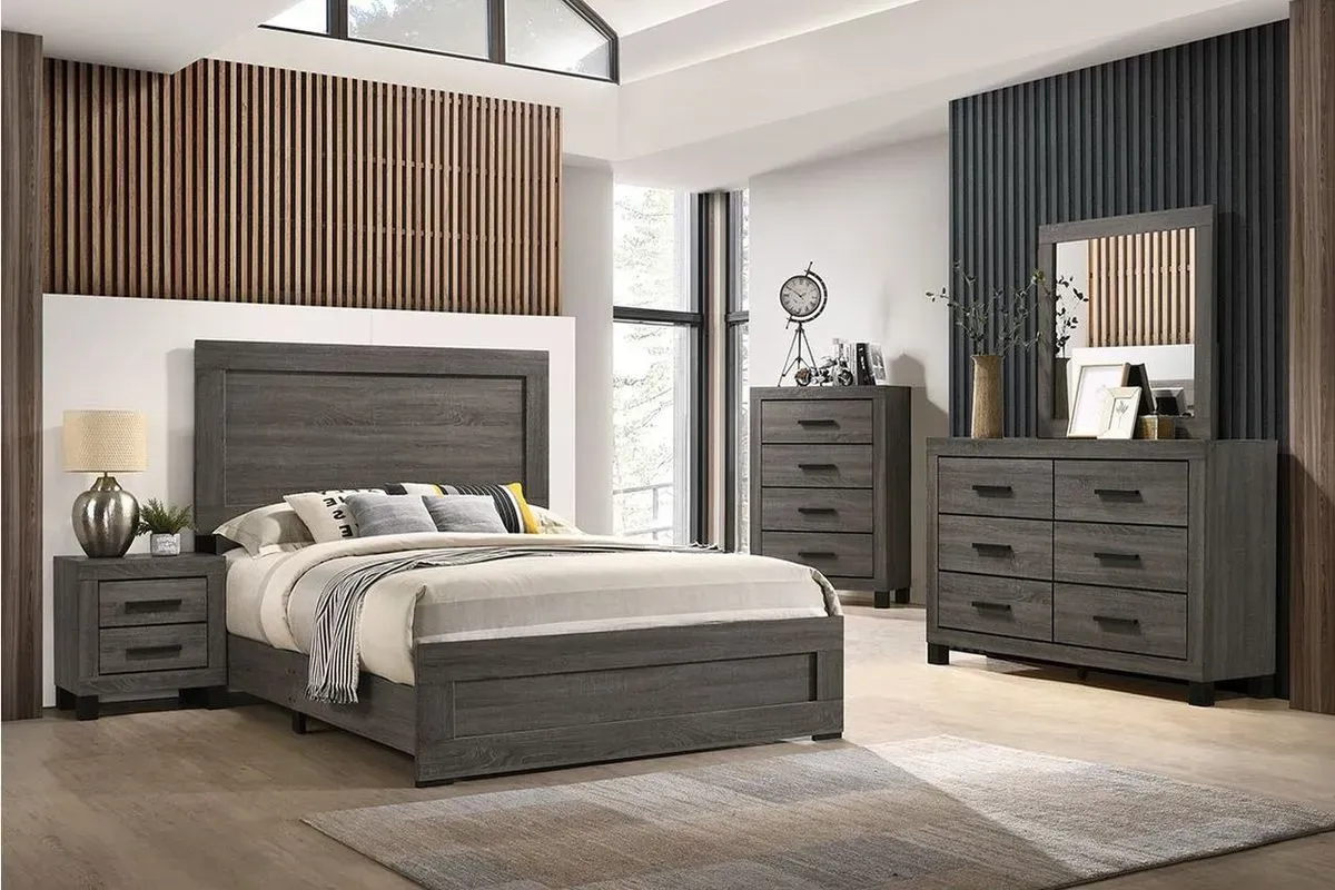 Essential 5 piece queen size bedroom furniture