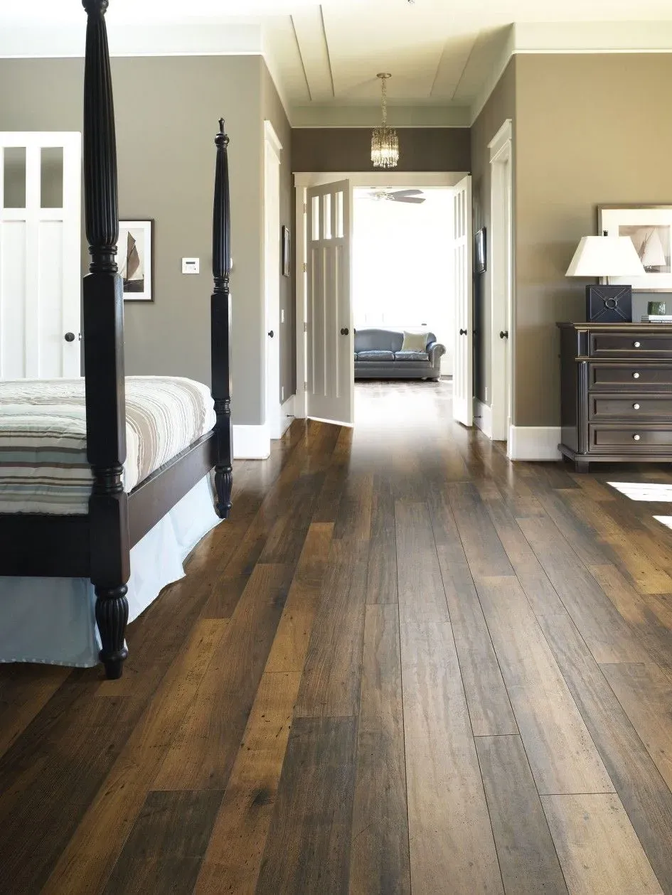 Amazing bedroom furniture with dark wood floors ideas