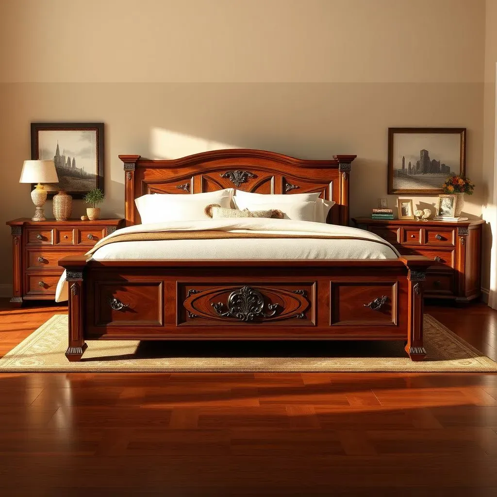 Absolute Solid Wood King Bedroom Furniture Sets