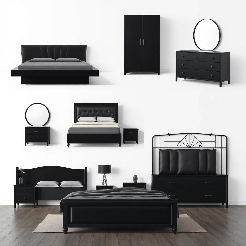 Styles and Sizes of Black Bedroom Furniture
