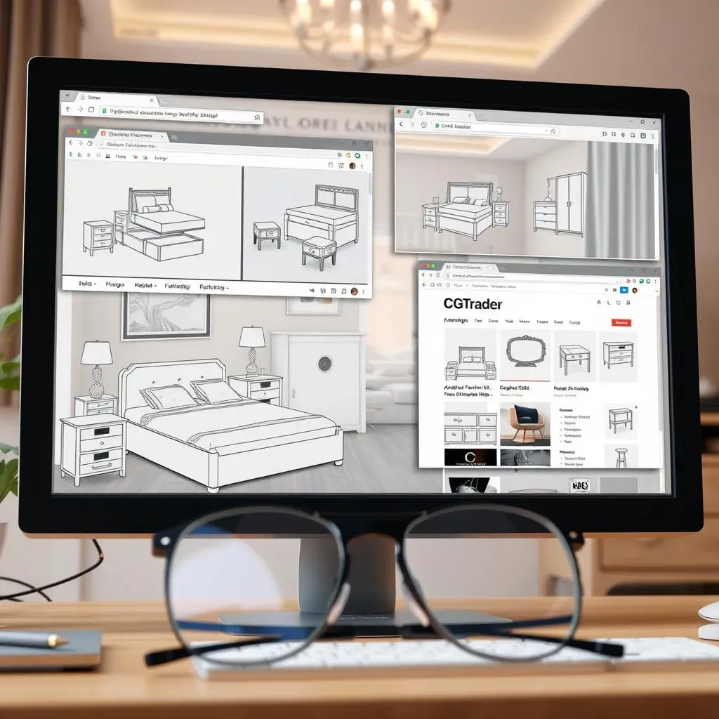  Top Sites for Bedroom Furniture 3D Model Free Download